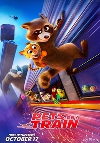 Poster Pets on A Train RO